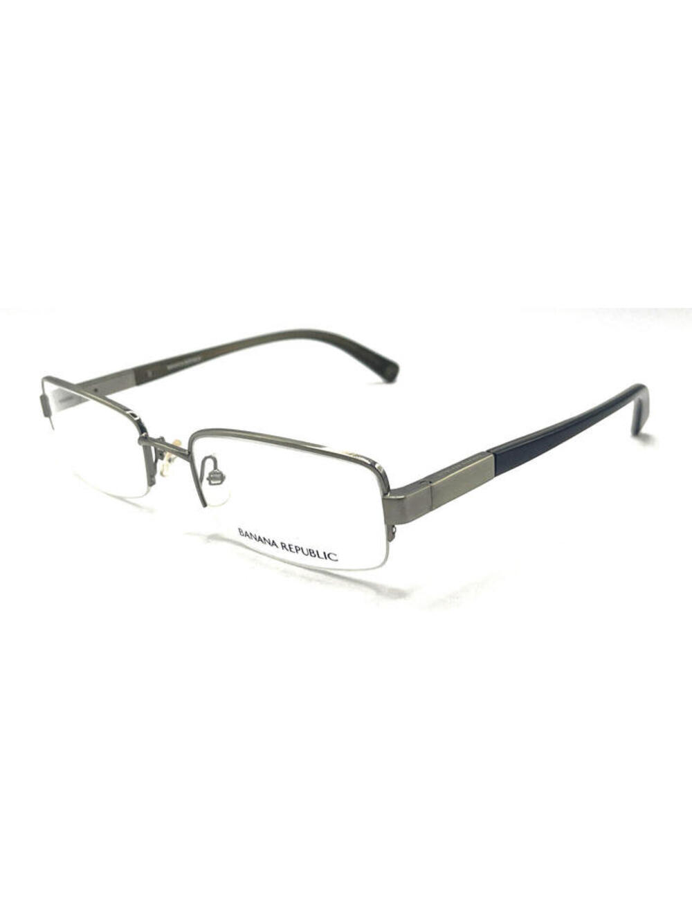 Banana Republic Trevor Silver Metal Rectangle Eyeglasses Frames 54-20 140